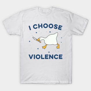 I Choose Violence Funny Duck T-Shirt